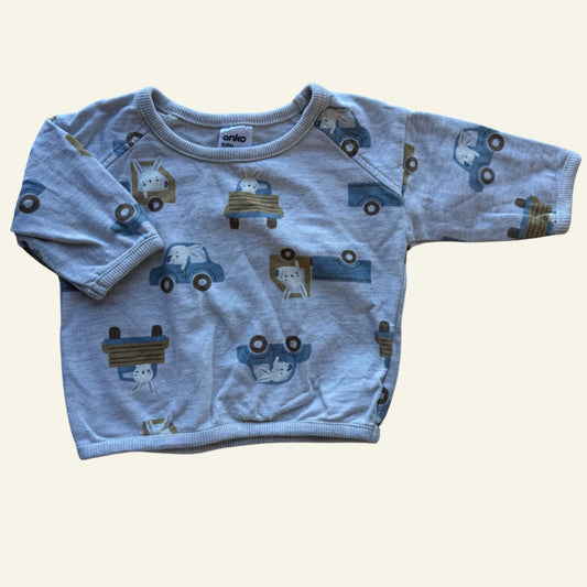 Anko rabbits grey jumper size 000
