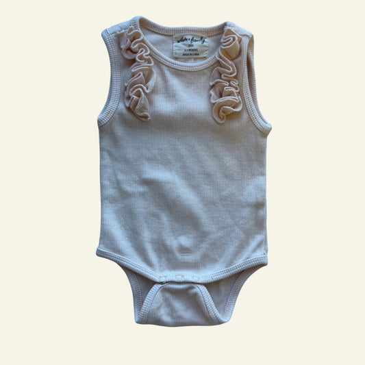 Wilson & Frenchy peach frill bodysuit size 000