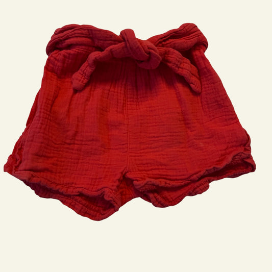Dymples red tie up short size 1