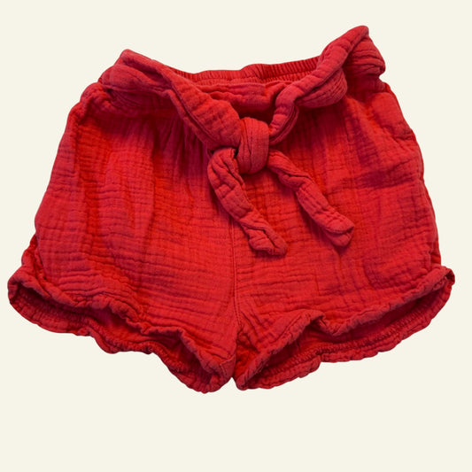 Dymples red shorts with tie size 1