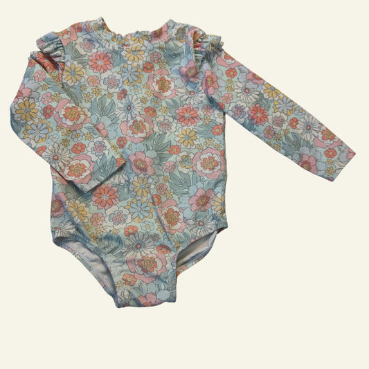Anko pastel floral bathers size 1