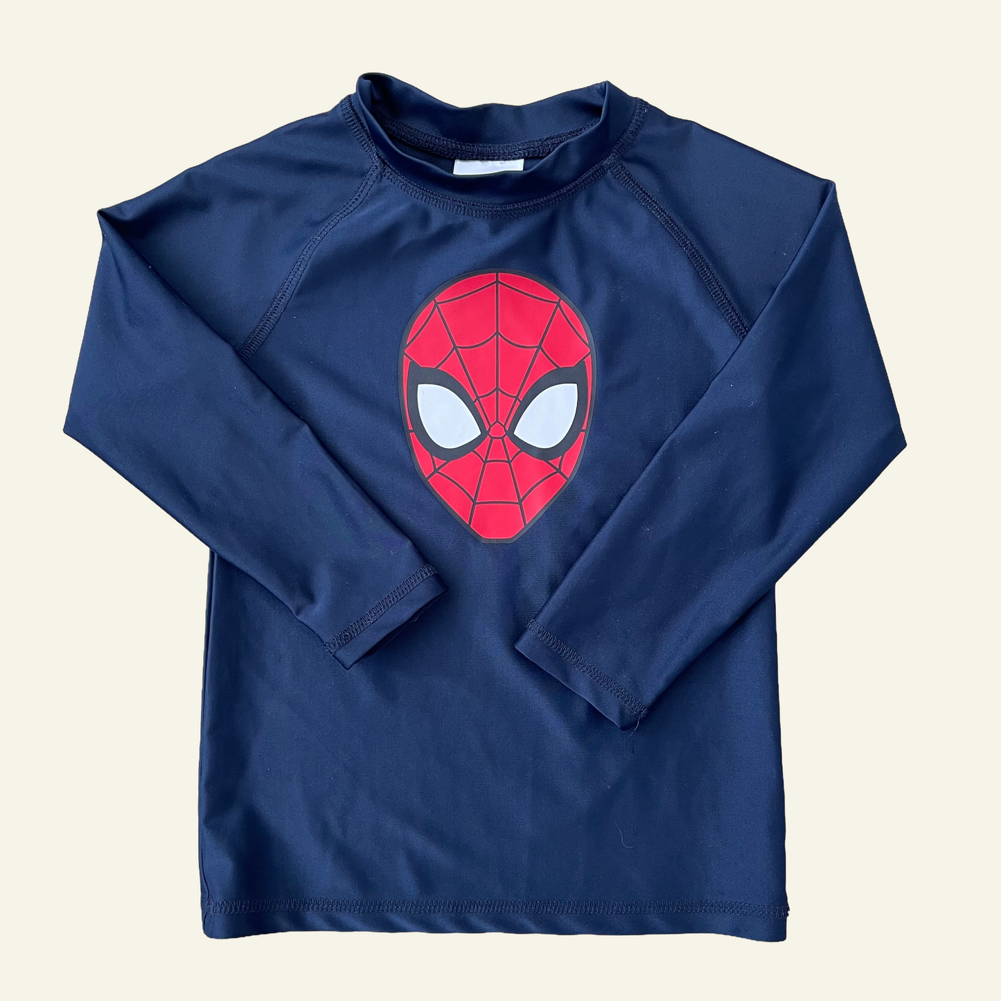 Spiderman navy rashie size 3