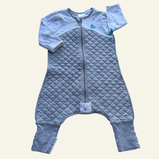 LTD sleep suit white and grey stars size 0 (2.5 TOG)