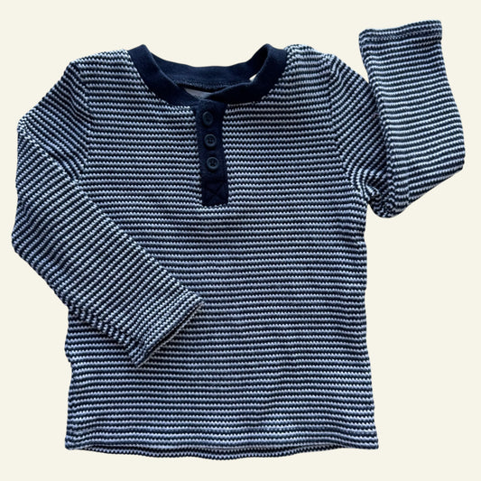 Country Road navy stripe long sleeve top size 0