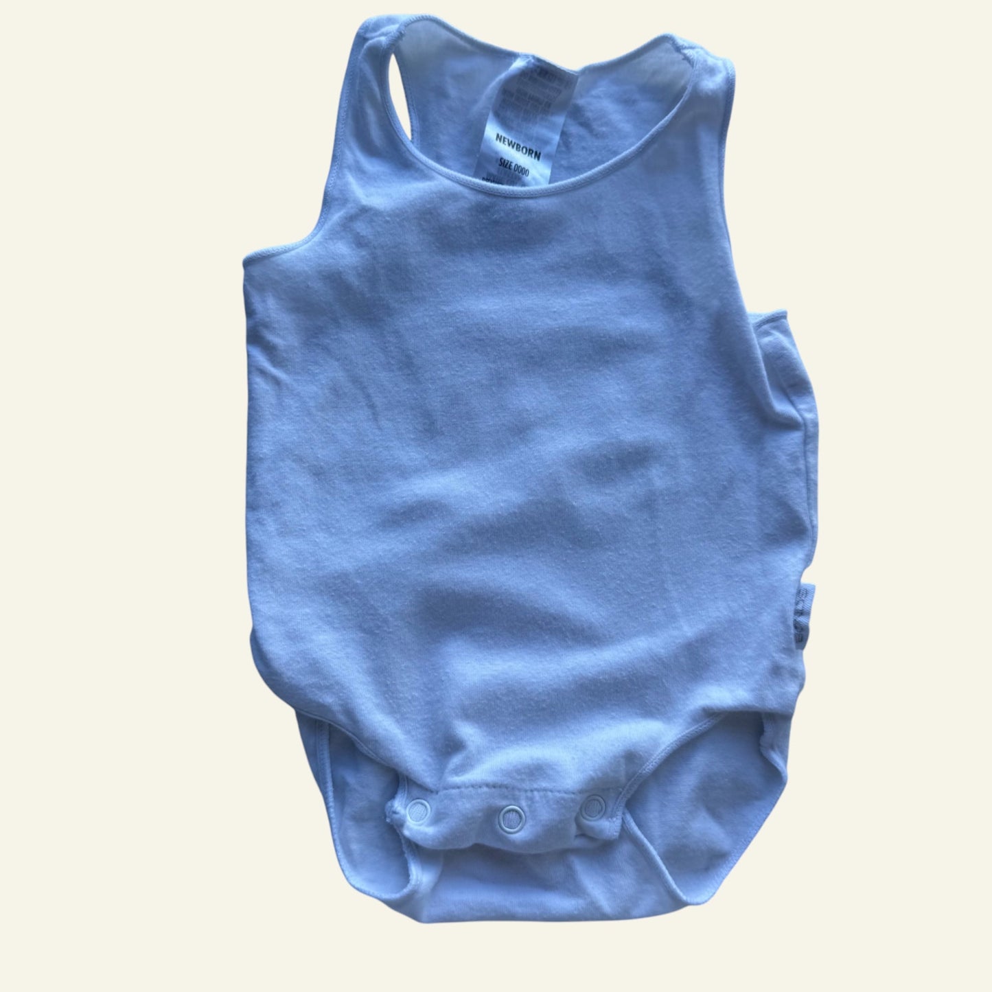 Bonds white sleeveless bodysuit size 0000