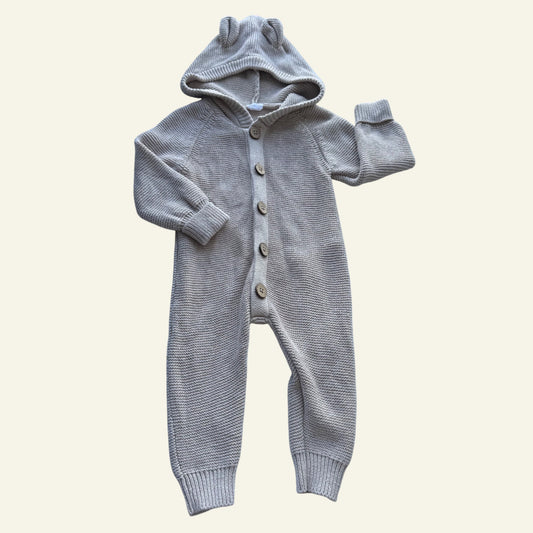 Jamie Kay beige knit hooded onesie size 0