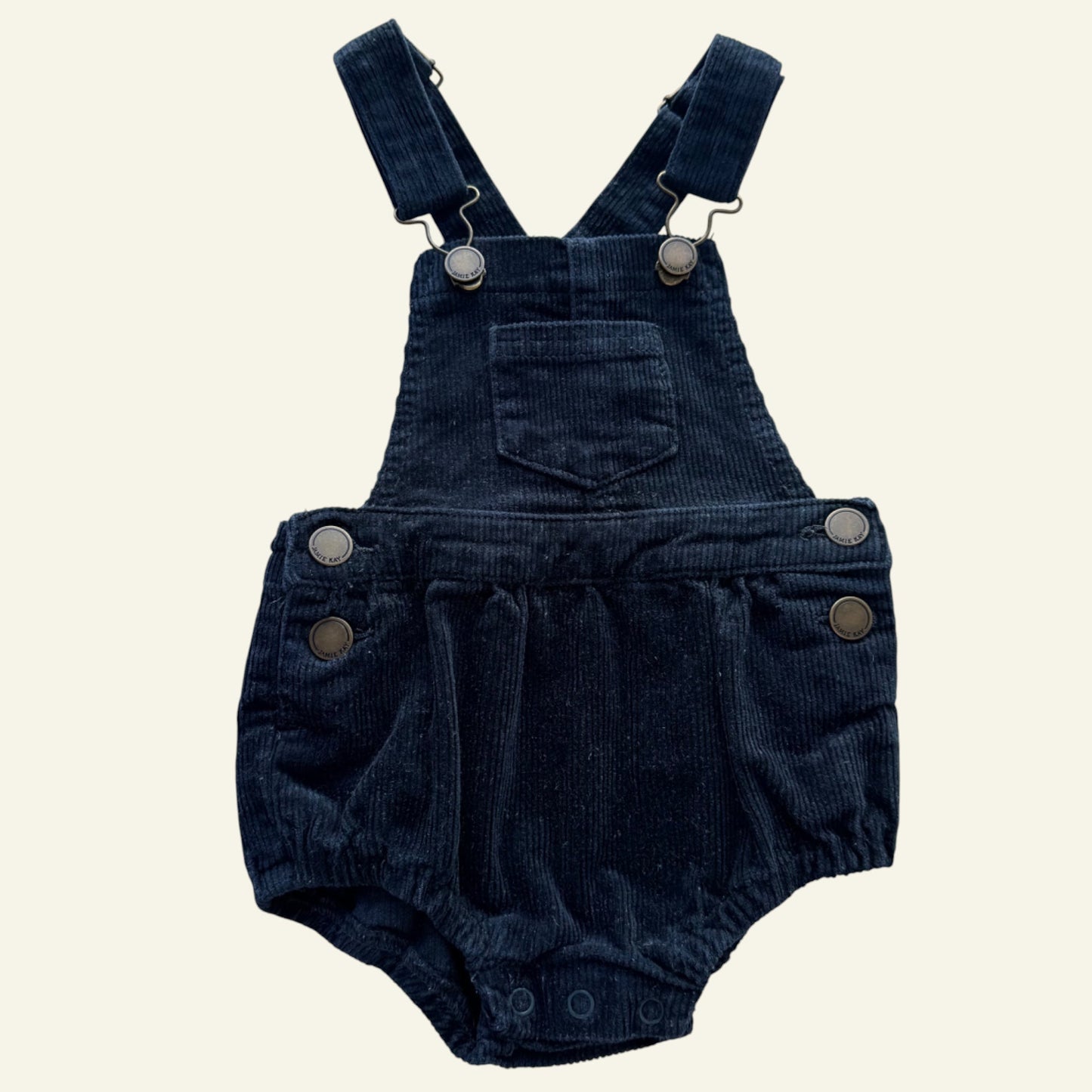 Jamie Kay black cord overalls size 00