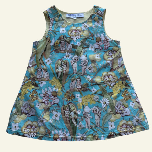 Moody Moo blue Snugglepot and Cuddlepie dress size 1