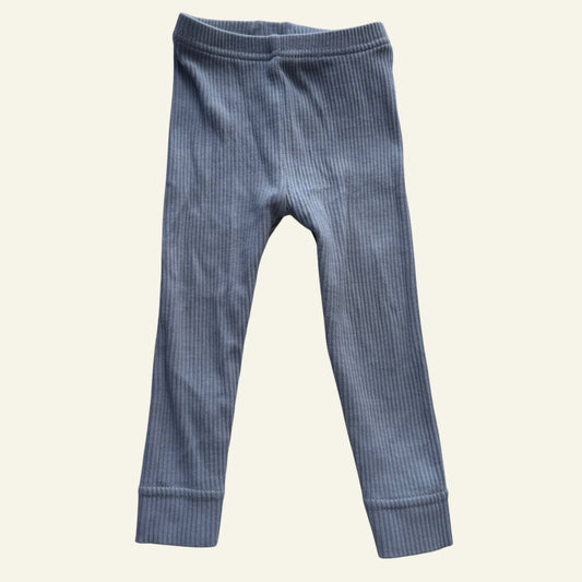 Jamie Kay pale blue ribbed leggings size 00