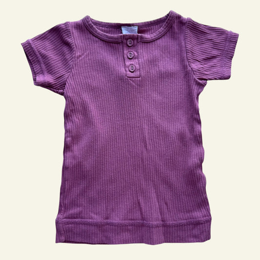 Jamie Kay mauve ribbed tshirt size 2