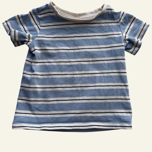 Target blue stripe tshirt size 0 (Perfectly Imperfect)