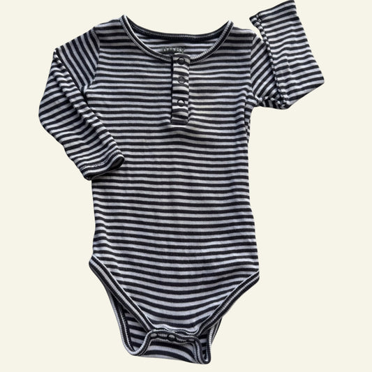 Cotton On navy stripe bodysuit size 1 (Perfectly Imperfect)
