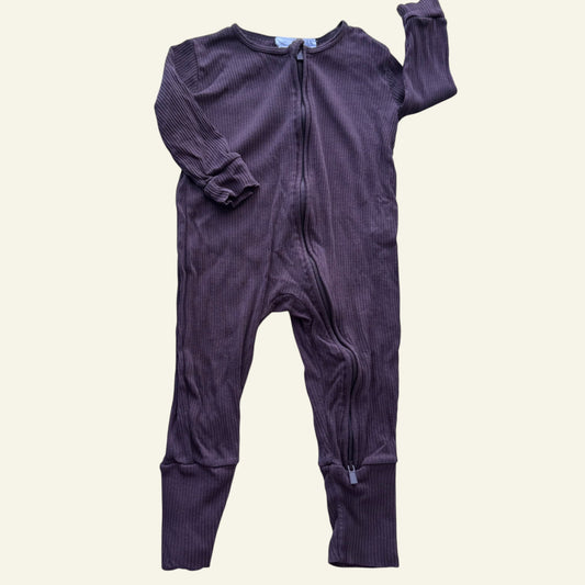 Jamie Kay dark maroon ribbed onesie size 2