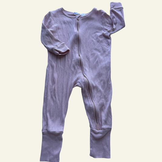 Jamie Kay pale pink ribbed onesie size 2