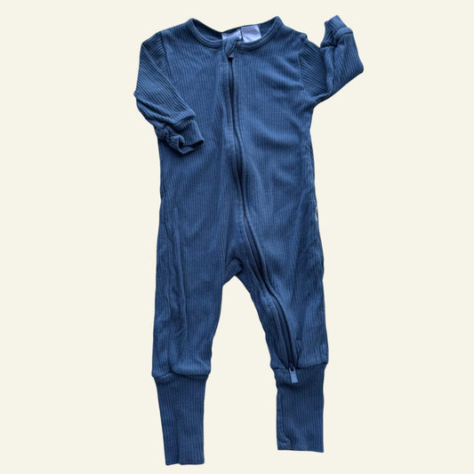 Jamie Kay blue ribbed onesie size 00