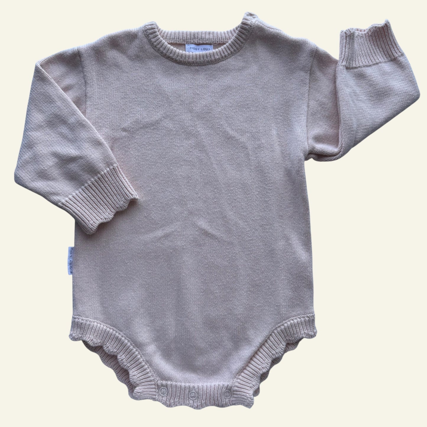 Ziggy Lou pale pink knit romper size 1