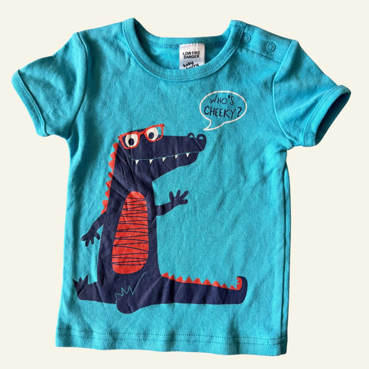 Baby Bery alligator print tshirt size 1 (BNWT)