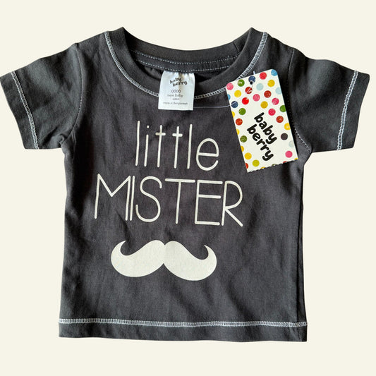 Baby Berry little mister tshirt size 0000 (BNWT)