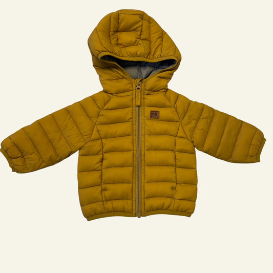 Country Road mustard puffer jacket size 3-6 months