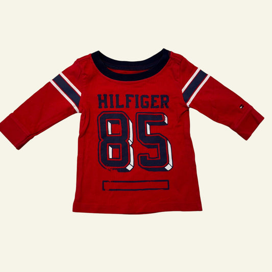 Tommy Hilfiger red long sleeve size 3-6 months