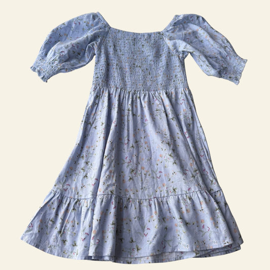 Target blue sheared floral dress size 8