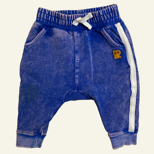 Rock Your Baby purple rinse track pants size 3-6 months