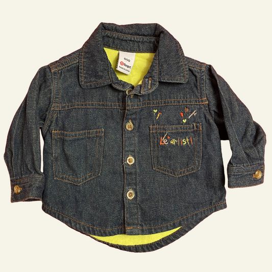 Target vintage denim artist lined shirt size 000