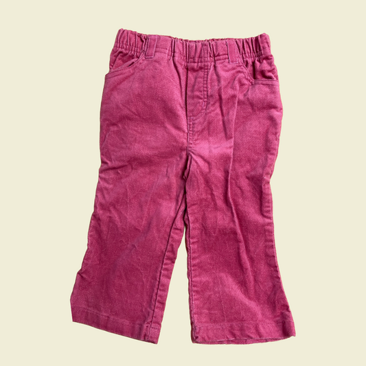 Jelly Beans vintage pink velvet pants size 18m