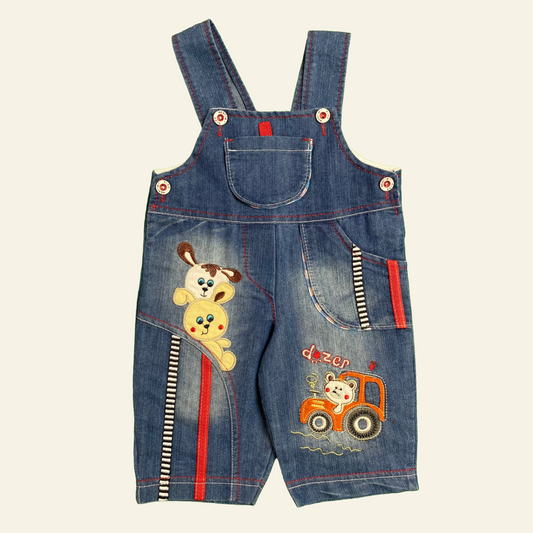 Animal denim overalls size 1