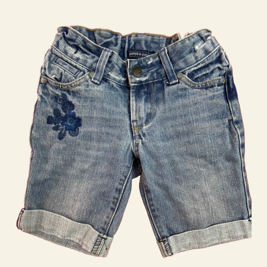 Pumpkin Patch floral denim shorts size 5