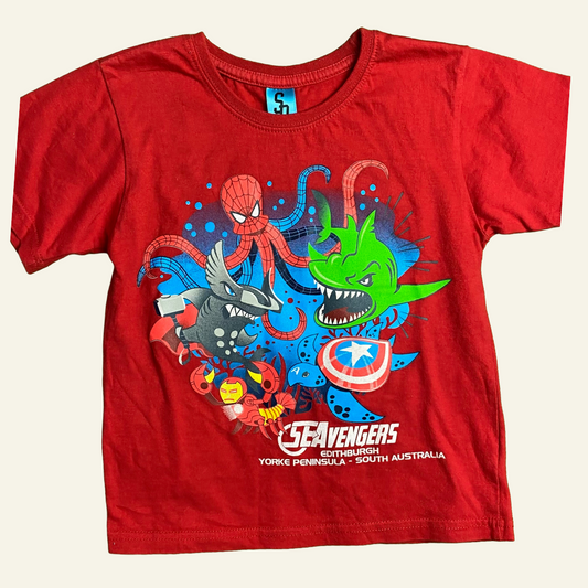 Sun Prints Seavengers tshirt size 2