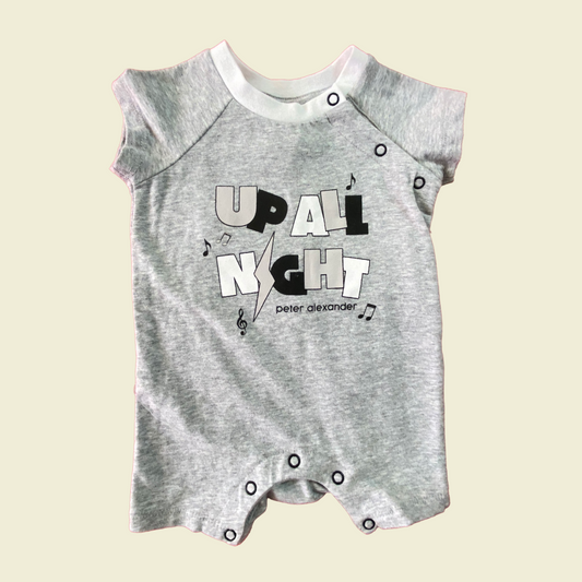 Peter Alexander grey onesie size 0-3 months