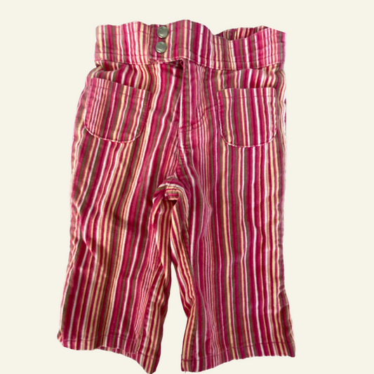 Baby World vintage pink striped pants size 00