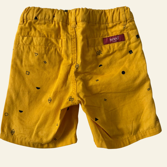 Seed yellow shorts size 2