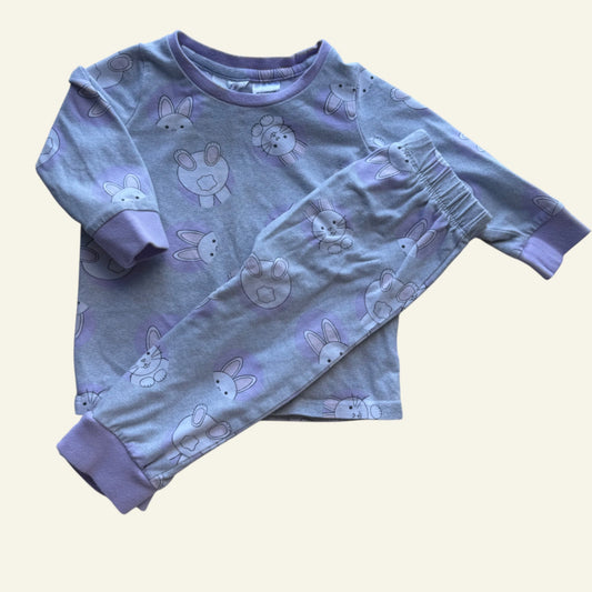 Peter Alexander purple bunny pjs size 1 (Perfectly Imperfect)