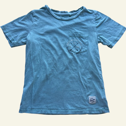 Denim Co blue tshirt size 7 (Perfectly Imperfect)
