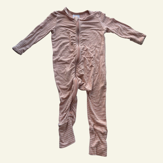 Kyndbaby orange stripe onesie size 0 (Perfectly Imperfect)