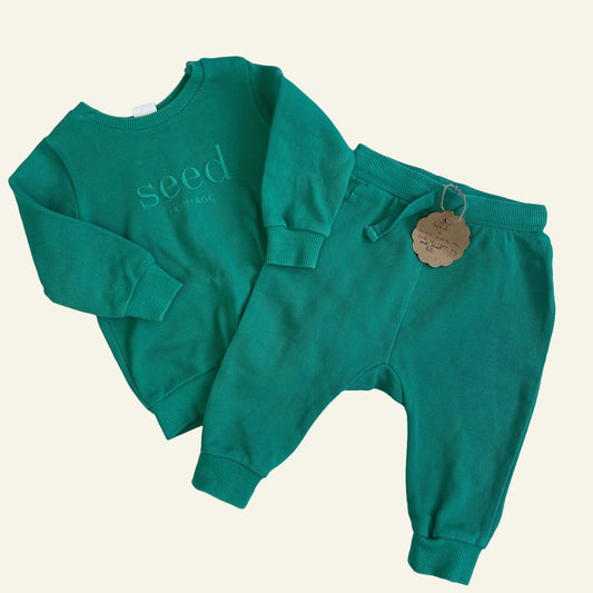 Seed green tracksuit set size 0 - perfectly imperfect