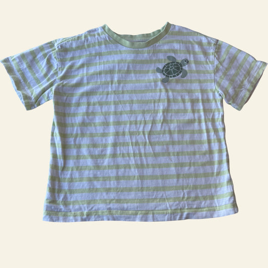 Target green stripe turtle tshirt size 5 (Perfectly Imperfect)