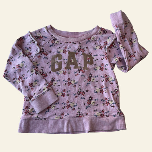 Gap pink floral jumper size 5 (Perfectly Imperfect)