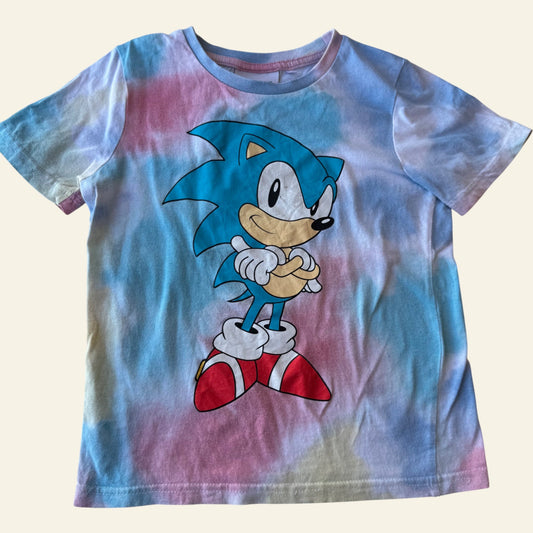 Sonic rainbow tiedye tshirt size 5 (Perfectly Imperfect)