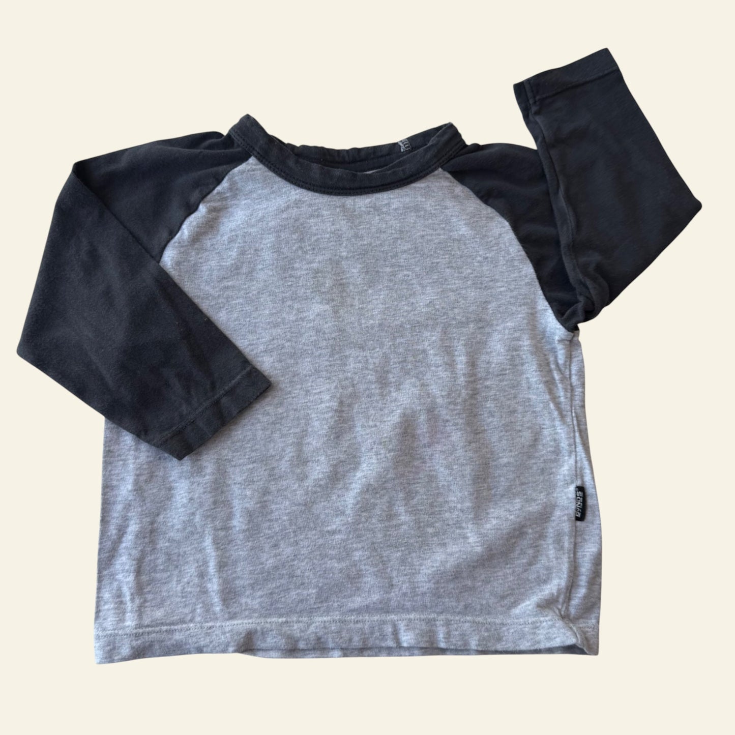 Bonds grey long sleeve top size 1 (Perfectly Imperfect)