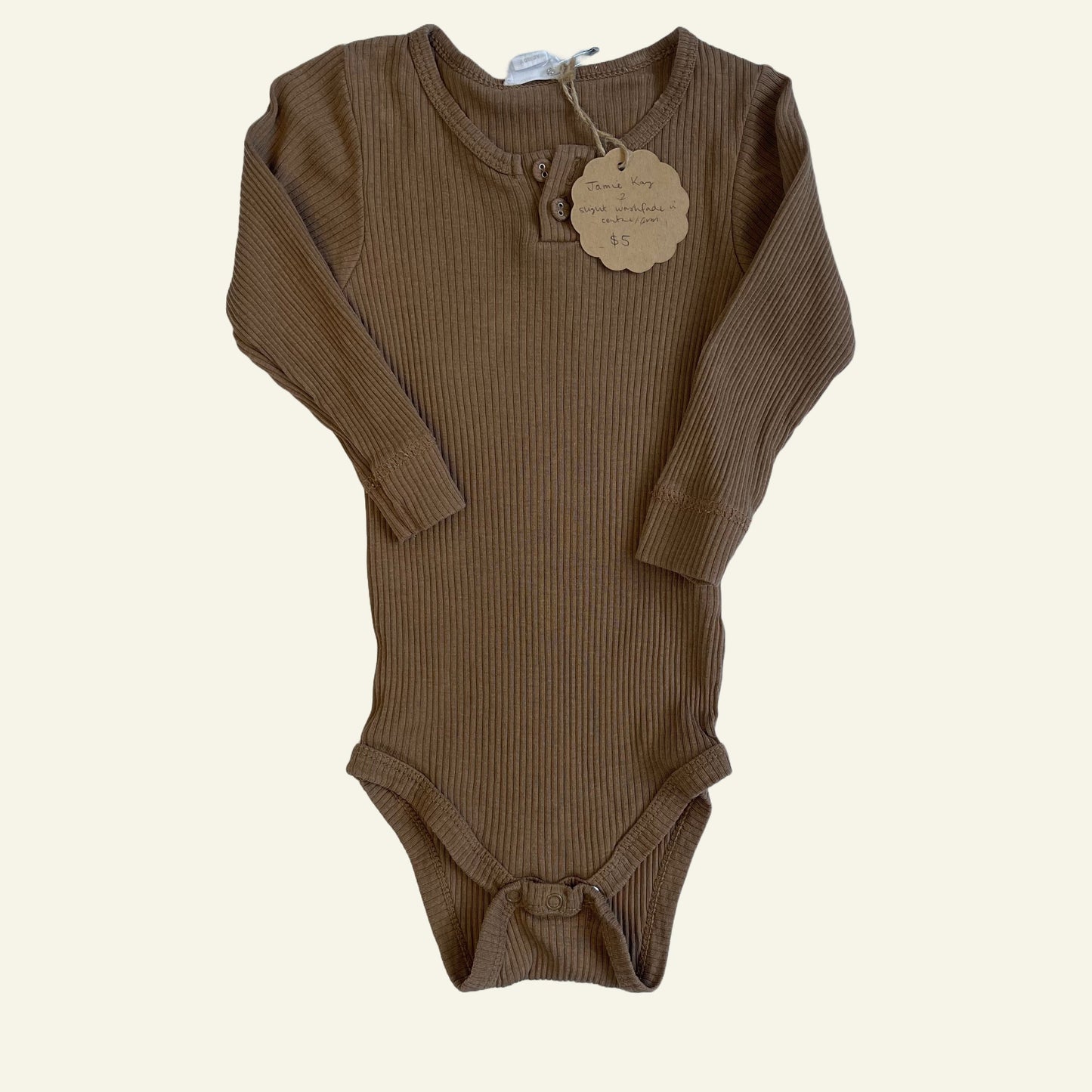 Jamie Kay brown ribbed bodysuit size 2 - perfectly imperfect