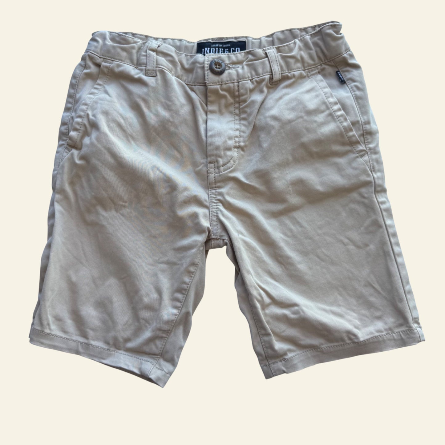 Indie Kids brown chino shorts size 5 (Perfectly Imperfect)