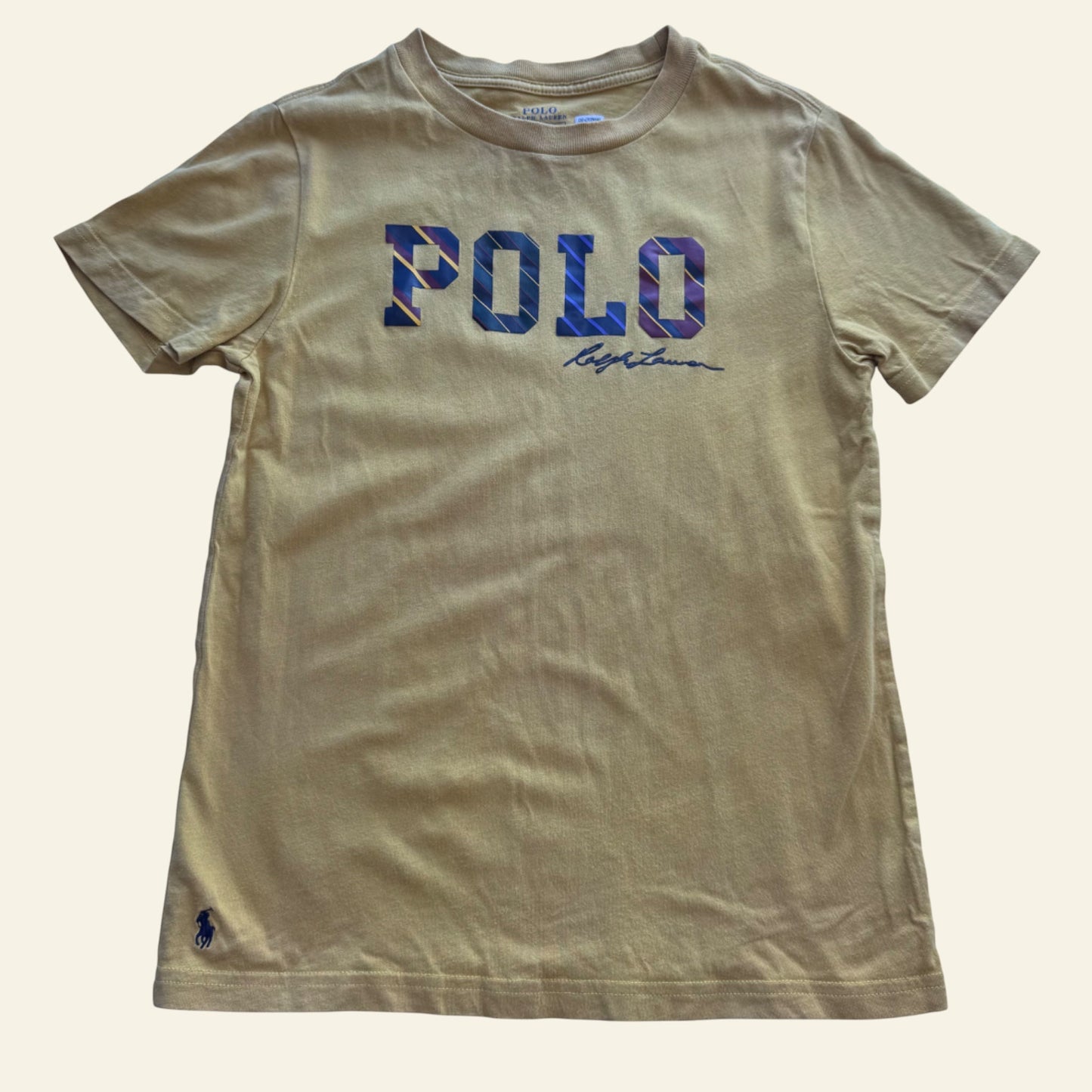 Ralph Lauren polo yellow tshirt size 7 (Perfectly Imperfect)