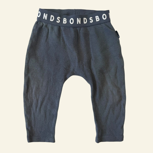 Bonds grey ribbed leggings size 0 (Perfectly Imperfect)