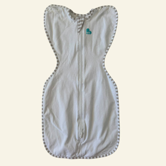 Love to Dream white swaddle size S (1.0 TOG) (2) (Perfectly Imperfect)