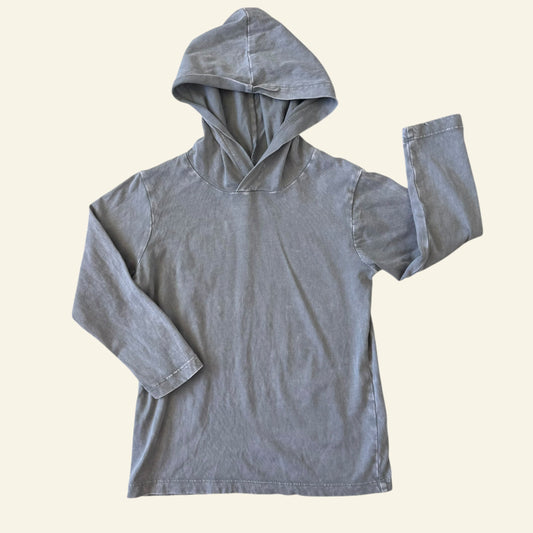 KID grey hooded long sleeve top size 3 (Perfectly Imperfect)