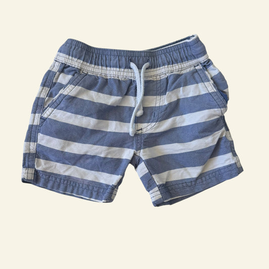 H&T blue and white stripe shorts size 1 (Perfectly Imperfect)