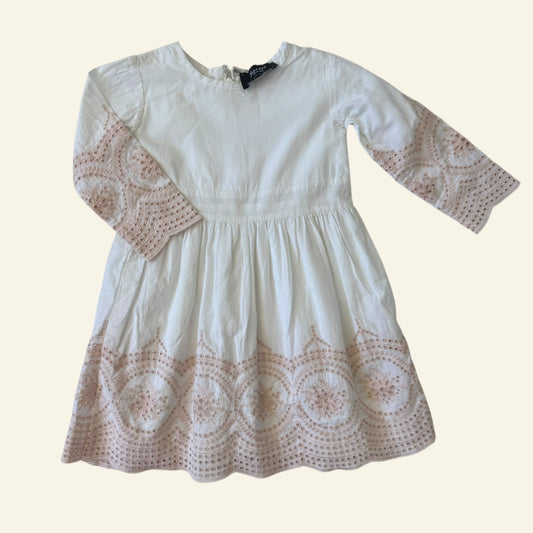 Bardot Junior white long sleeve dress size 0 (Perfectly Imperfect)